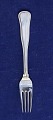 Cohr Dobbeltriflet sølvbestik, frokostgafler 17,2cm