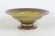 Ildfast, stor dansk Art Deco-skål i bronze.