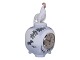 Royal CopenhagenSjældent Art Nouveau ur med figur af hane samt flagermus fra 1898-1923