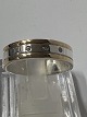 Vielsesring i sølv og guld skinner med tre ...