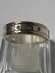 Vielsesring i sølv og guld skinner med tre ...
