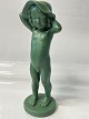 Antik Huset presents: Ipsens Widow. Figure Nude girl with hat, Bornholm pottery.Height 20.5 cm.