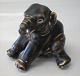 Royal Copenhagen Art Pottery22740 RC Elephant young sitting March 1982 JG 8 cm