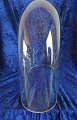 Oval glass dome or glass globe, suitable for display. H 41cm