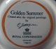 Golden Summer Royal Copenhagen Danish faience porcelain, covered sauce-boats or small tureens.