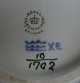 Blue Flower Curved with gold Danish porcelain. Covered serving bowls