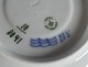 Blue Flower Plain Danish porcelain. Set of 3 saucers No 8041 from 1898-1923 for the coffee cups.