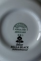 Bella Black by Pillivuyt French porcelain, settings cups and saucers.