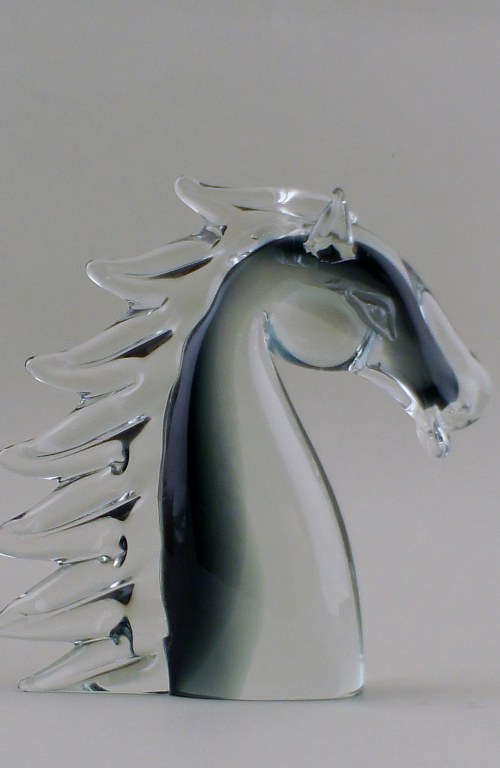Ronneby, Swedish art glass in the form of a horse.