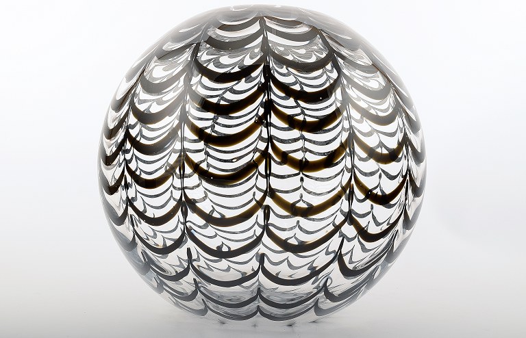 Murano, Italien. Kuglevase. Kunstglas.