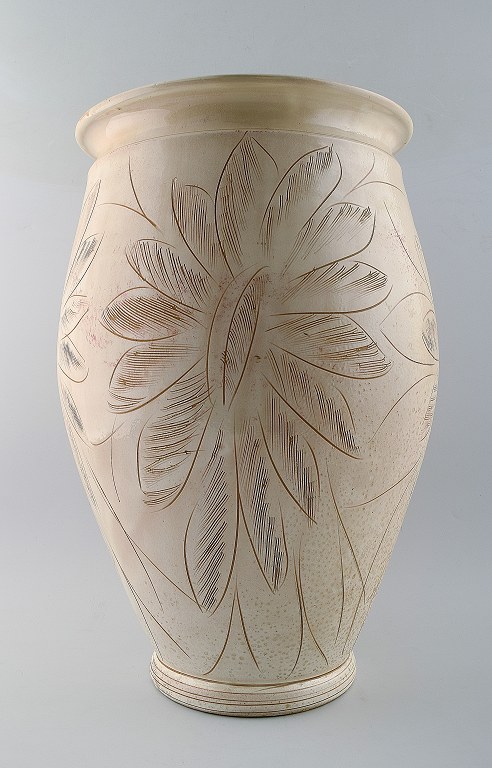 Large Kähler vase, HAK, glazed stoneware vase.