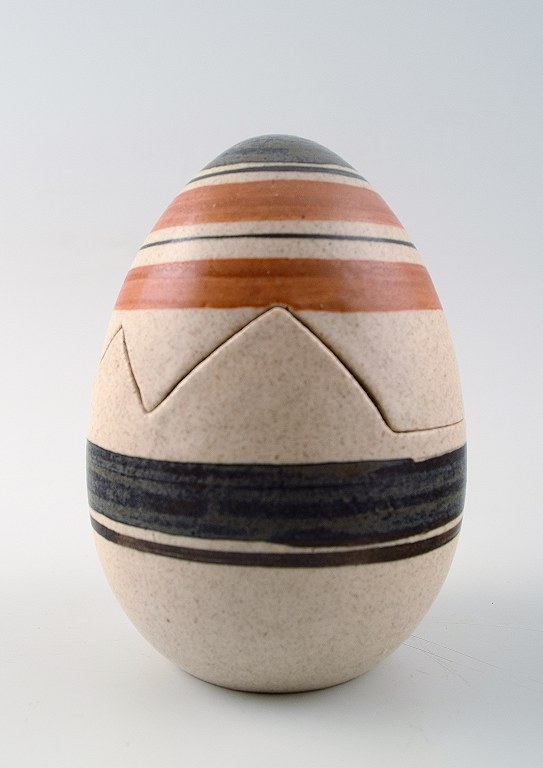 Rare Kähler, HAK, glazed stoneware egg.