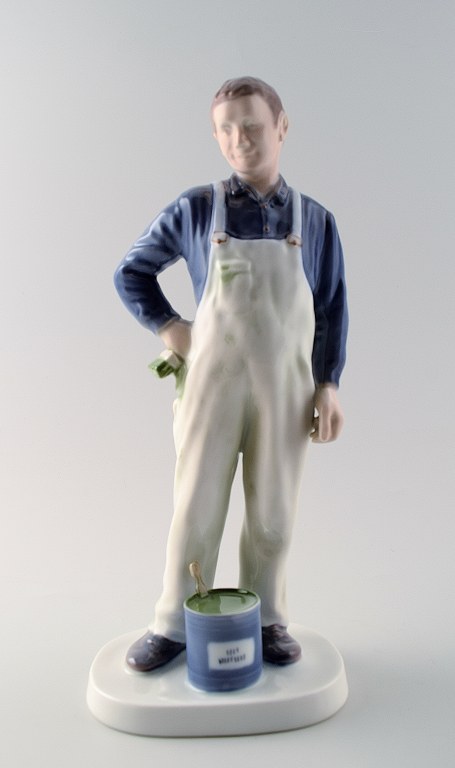 Rare Bing & Grondahl, B&G 2431 Craftsman: Painter. 