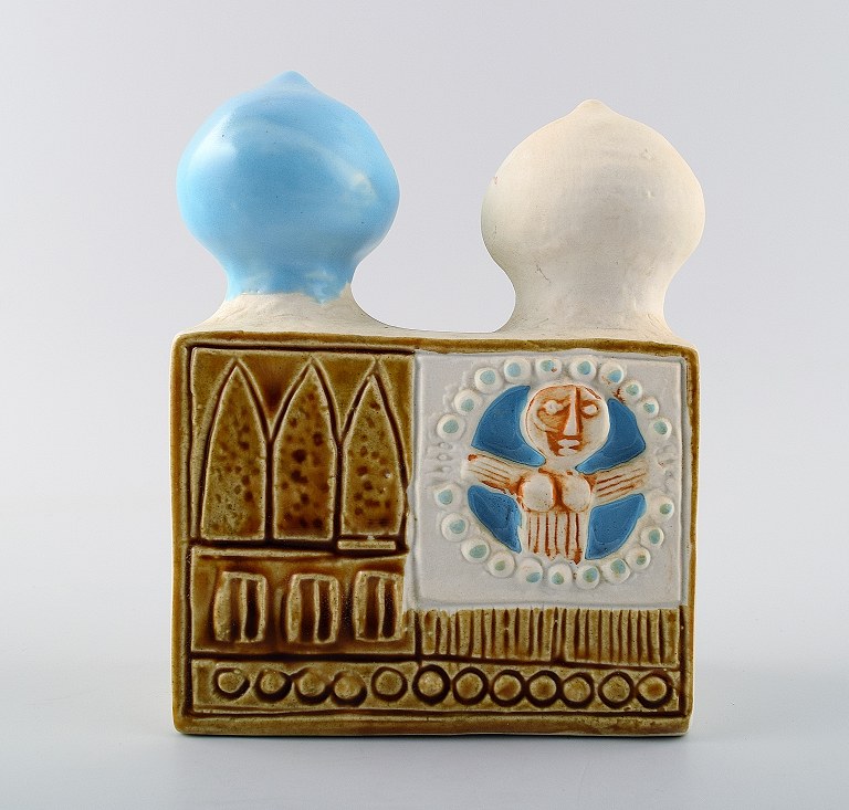 Gustavsberg "Bagdad" Bertil Vallien keramik skulptur.
