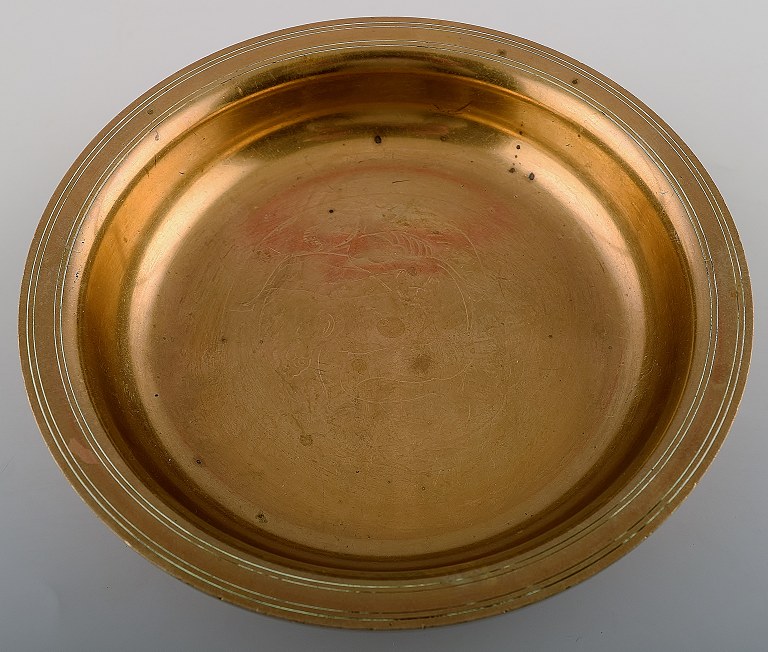 Just Andersen art deco bronze bowl.