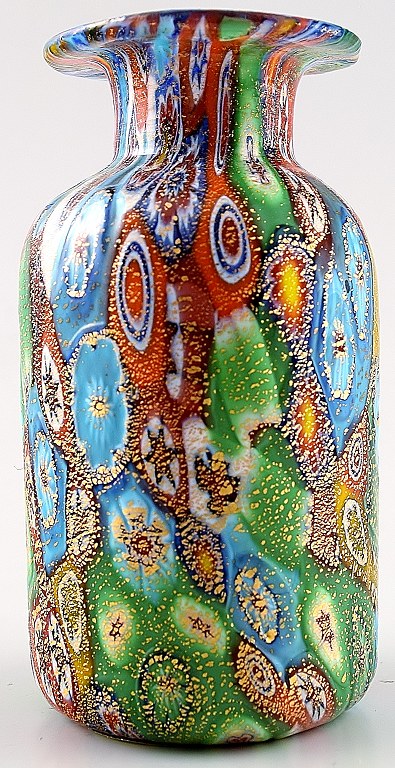 Murano, Millefiori, 1960s. With label "Made in Murano, Italy.