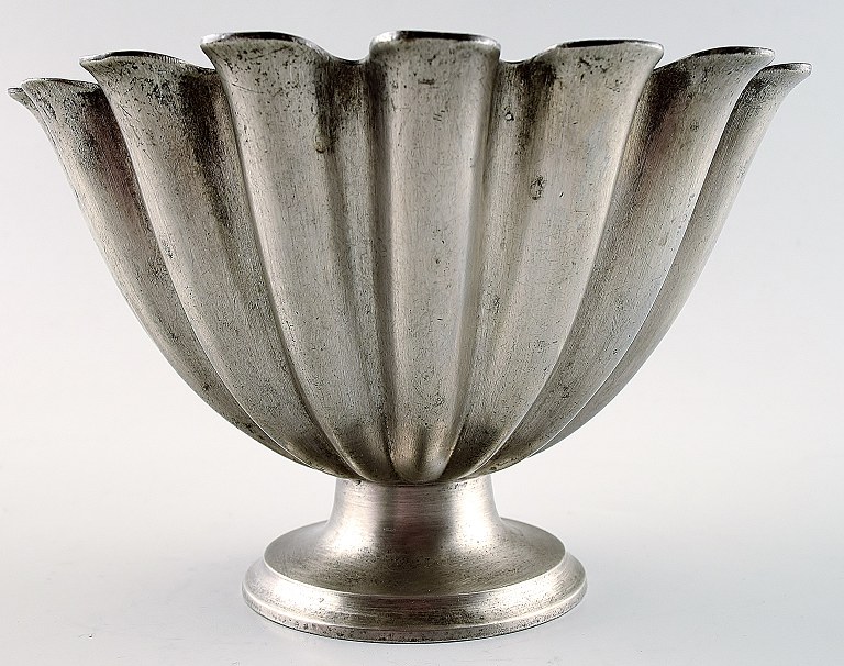 Just Andersen Art Deco pewter compote / bowl.
