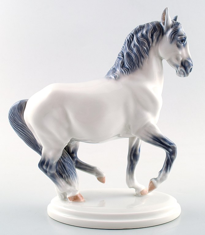 Royal Copenhagen figure, stallion no. 4752. Lippizaner Horse by Jeanne Grut.