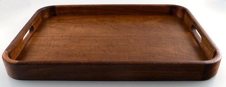 Large Danish design tray in teak, design of high quality.