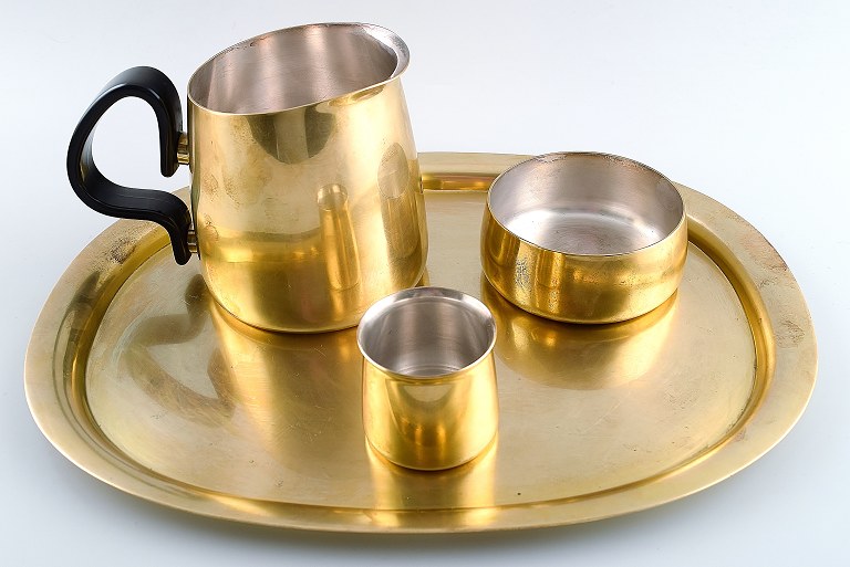 Henning Koppel (1918-81) for Georg Jensen design 7002. Breakfast tray in brass.