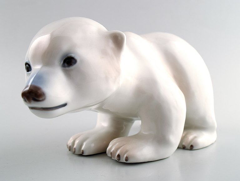 Royal Copenhagen polar bear cub, figure # 535.