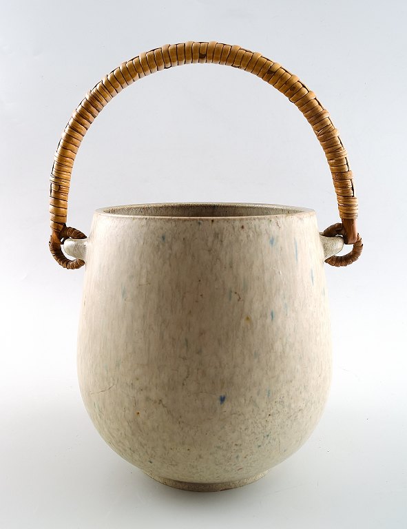 Arne Bang art pottery large ice bucket.