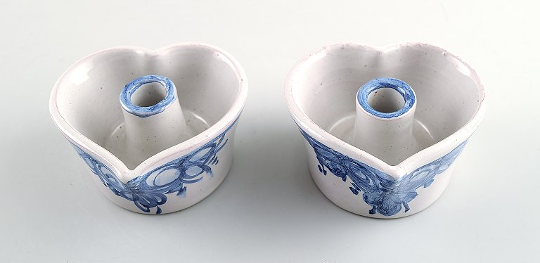 Bjorn Wiinblad pair of candlesticks from the blue house.