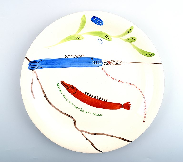 Stig Lindberg for Gustavsberg "Loja" plate.