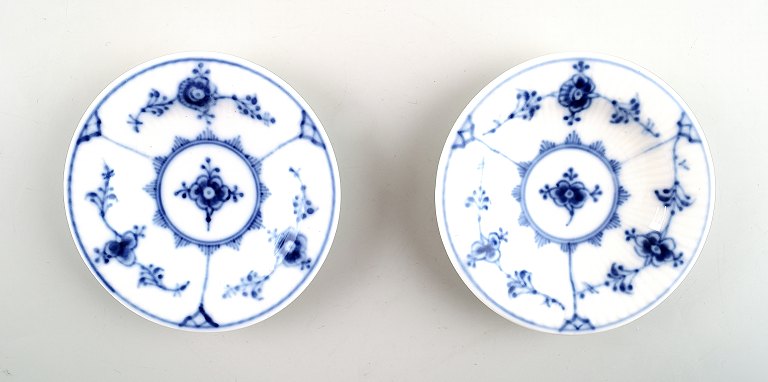 2 stk. Royal Copenhagen Musselmalet riflet nr. 1/4Kuvert smør