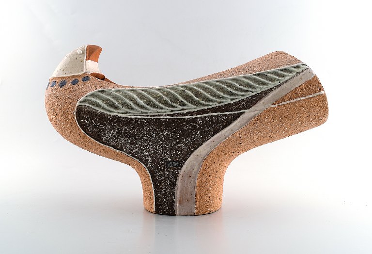 Thomas Nittsjö stor unika keramikfigur i form af fugl.