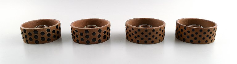 Karin Björquist for Gustavsberg, two pairs of candlesticks.