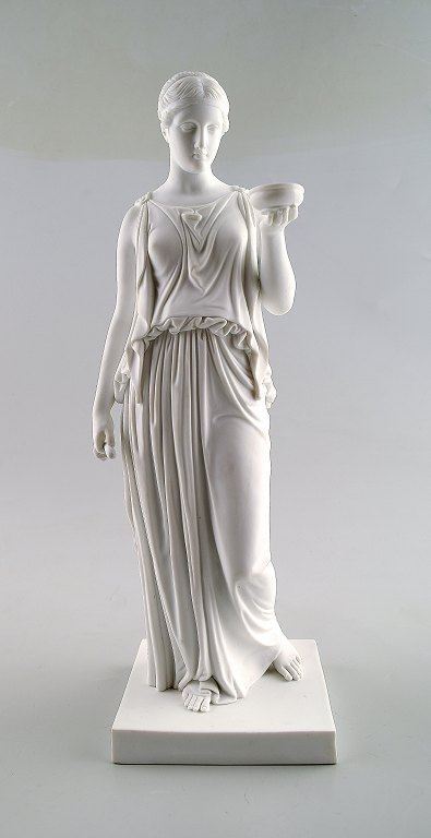 Rare large antique Royal Copenhagen female figure by Thorvaldsen.