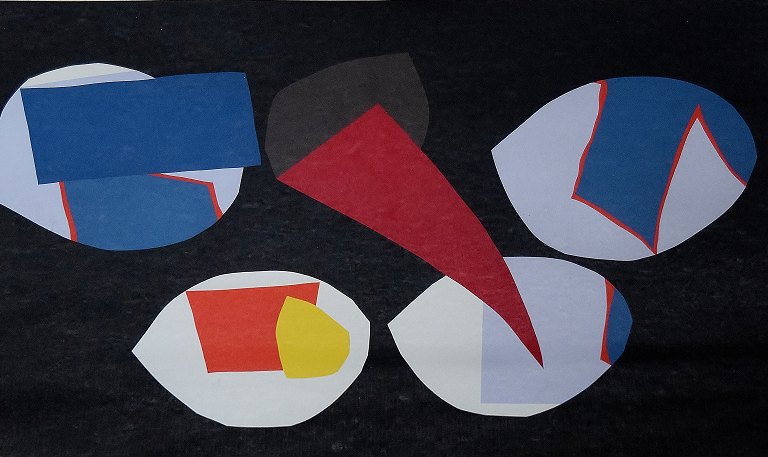 Richard Mortensen, Composition.Coloured lithograph.