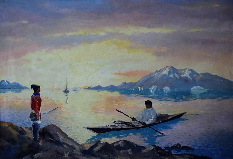 Evelyn Bøje Thorbjørn Andersen: Coastal scene from Greenland.