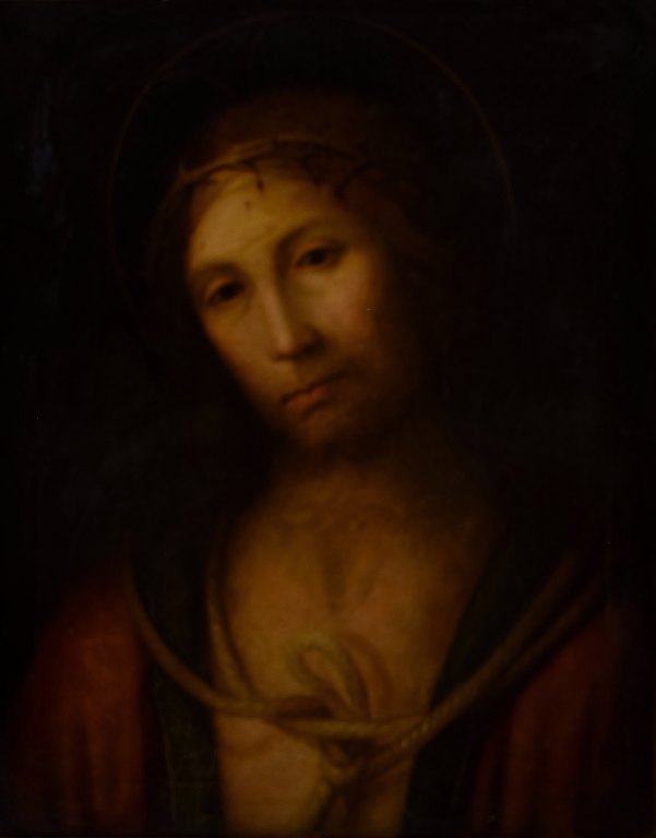 Old master, Lo Spagna (Giovanni di Pietro, renæssance maler) stil, 1800-tallet, olie på lærred.