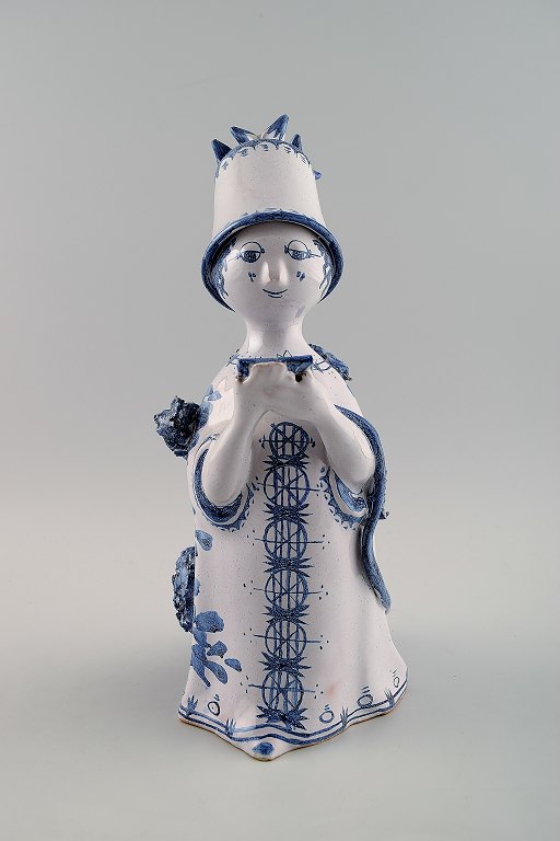 Bjørn Wiinblad unik keramikfigur. Moster.Stemplet 1970, Det blå hus.