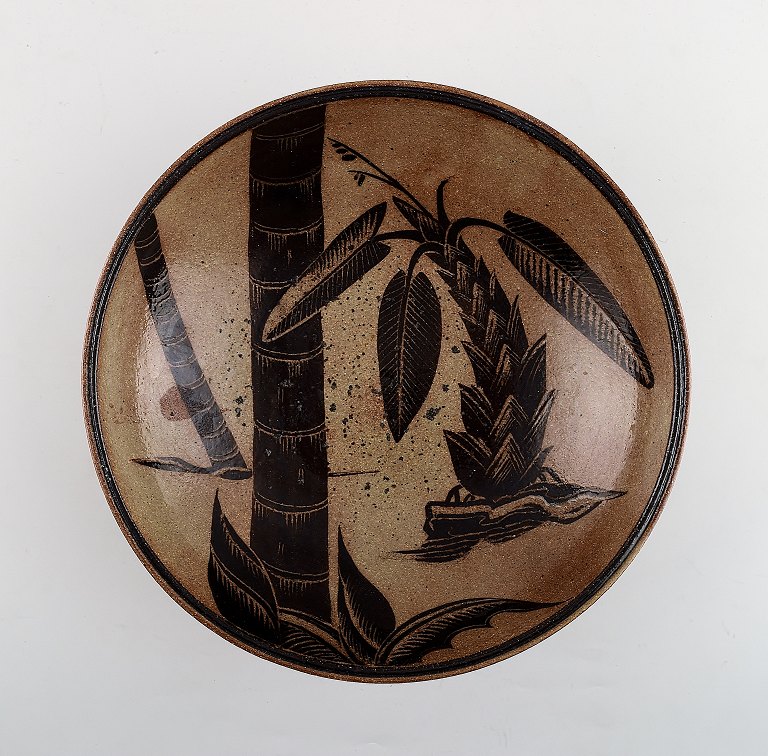 Royal Copenhagen large bowl by Nils Thorsson. Jungle series.