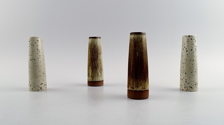 Per Linnemann-Schmidt for Palshus b. Copenhagen 1912, d. 1999.Four vases in stoneware.