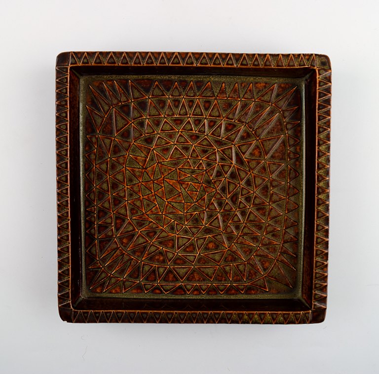 Stig Lindberg, Gustavsberg, Domino fad i keramik. 1950´erne.