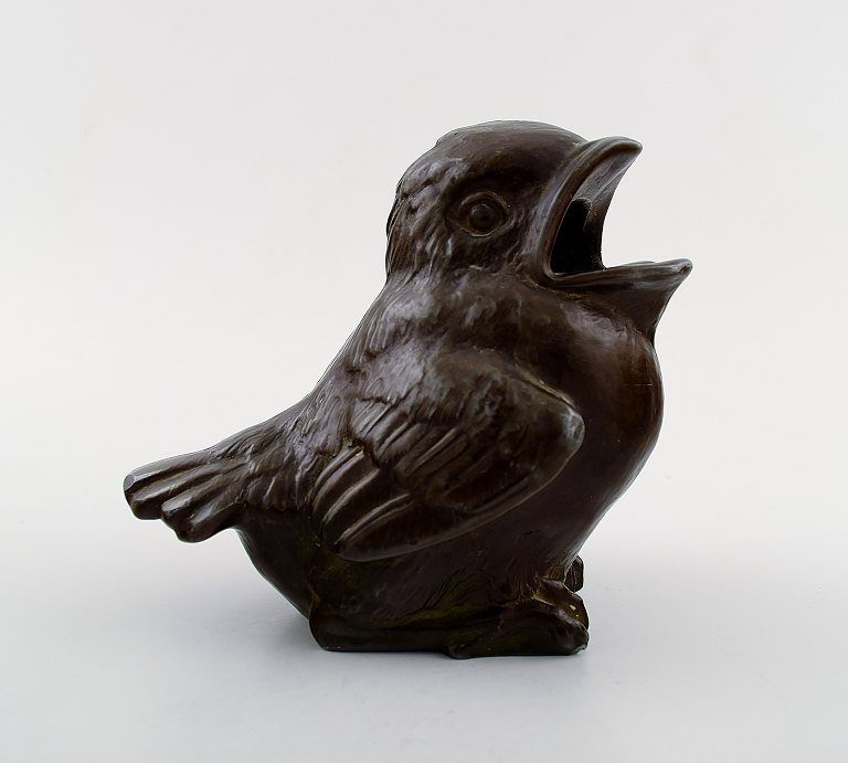 Rare Just Andersen Figure D 2235, Bird - young bird, in diskometal.