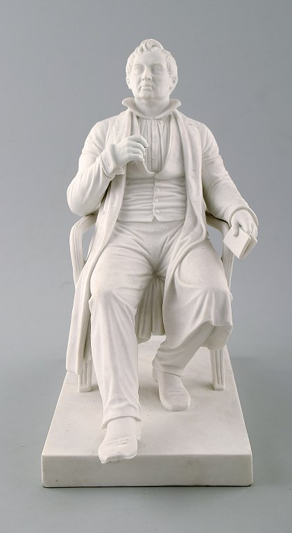 Stor antik Royal Copenhagen Adam Oehlenschläger efter Thorvaldsen. 