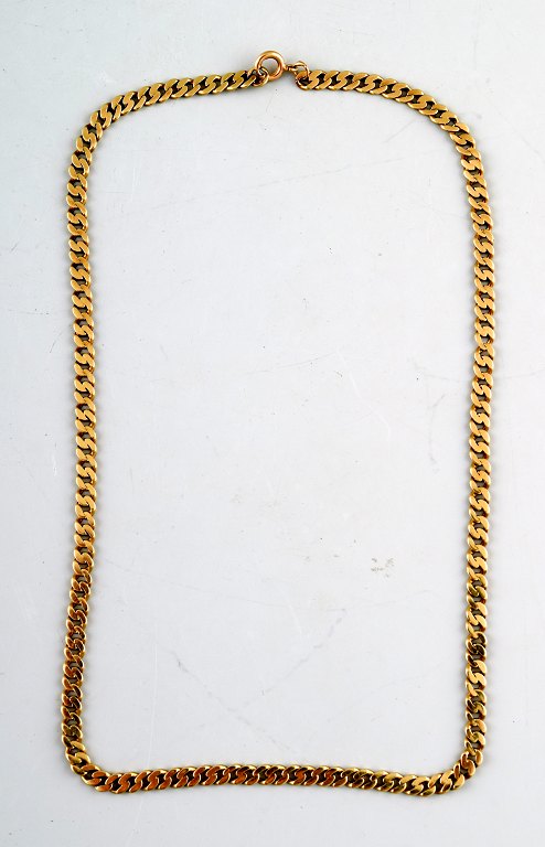 Halskæde i 14 karat guld.
