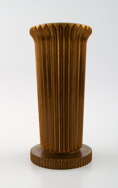 Tinos art deco vase in bronze.Denmark, 1940s.