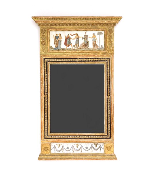 Big chimney mirror, gustavanian.Sweden around 1780-1800