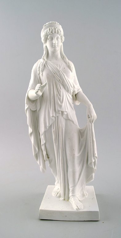 Rare large antique Royal Copenhagen female figure by Thorvaldsen.