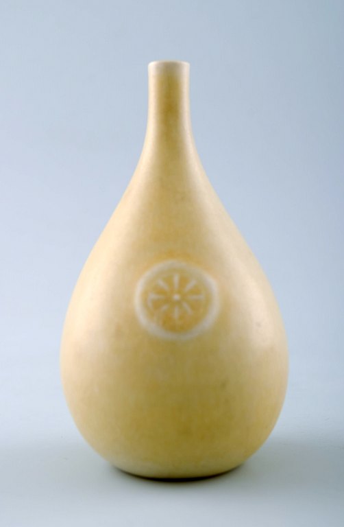 Sven Wejsfelt unika keramikvase, dateret 1981. Svensk keramiker.Gustavsberg studiohand.