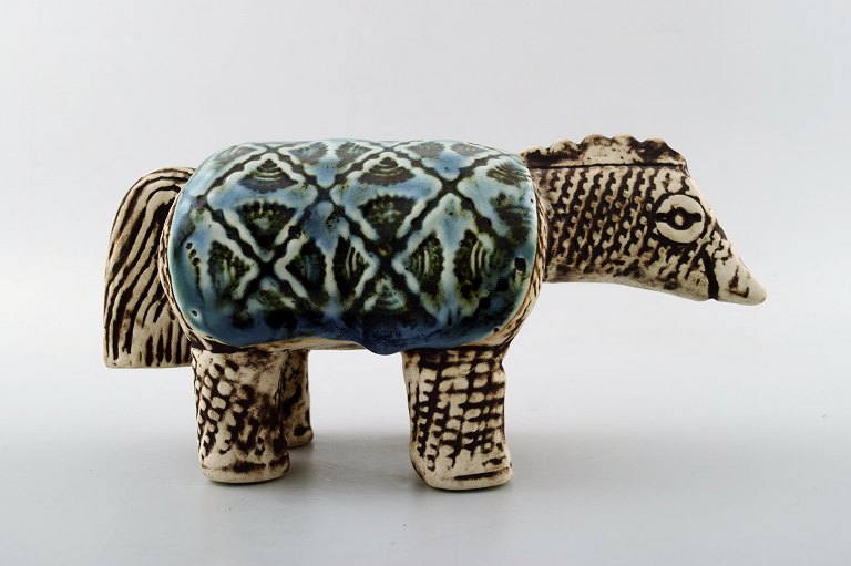 Rare Lisa Larson Gustavsberg varan/lizard in ceramics.