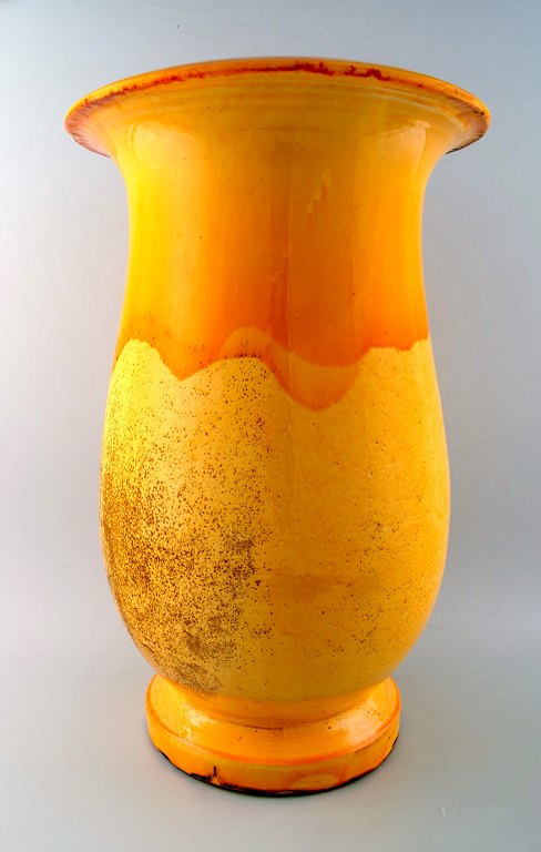 Stor Kähler, HAK, Svend Hammershøi, glaseret gulvvase i stentøj.       