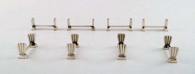 Bernadotte sølvbestik Georg Jensen knivblok. 8 på lager. Sjælden.