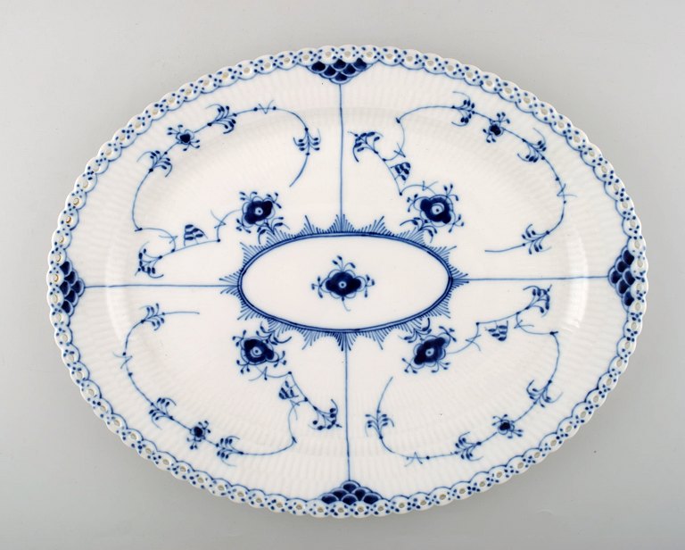 Royal Copenhagen Blue Fluted Full Lace, Large Platter.Decoration number 1/1148 or 375.